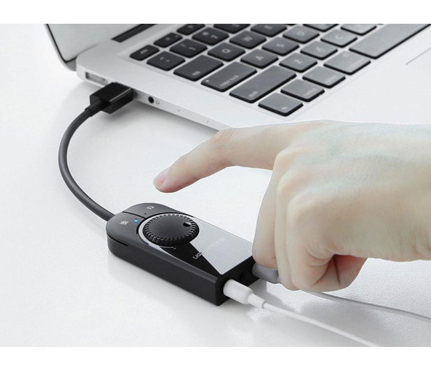 UGREEN Zewnętrzna karta dźwiękowa USB CM129 15cm czarny - 1501485 - zdjęcie 2